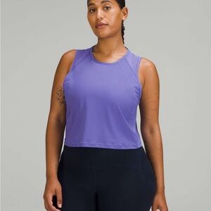 Lululemon Sculpt Cropped Tank Top in Charred Indigo